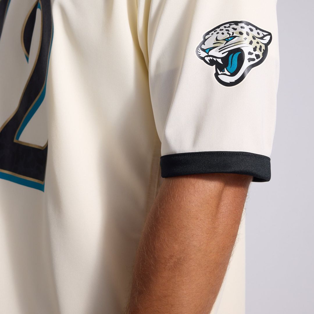 Travis Hunter Jacksonville Jaguars Nike Natural 2026 Rivalries Collection Game Jersey