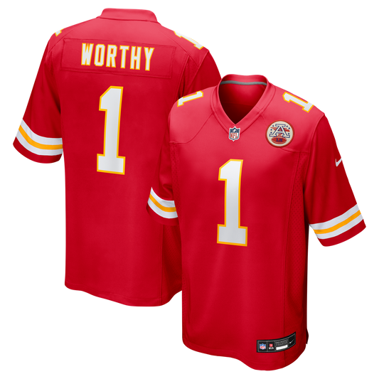 Xavier Worthy Kansas City Chiefs Nike Red Player Game Jersey