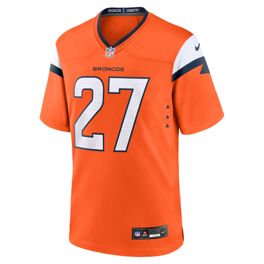 J.K. Dobbins Denver Broncos Nike Orange Team Game Jersey
