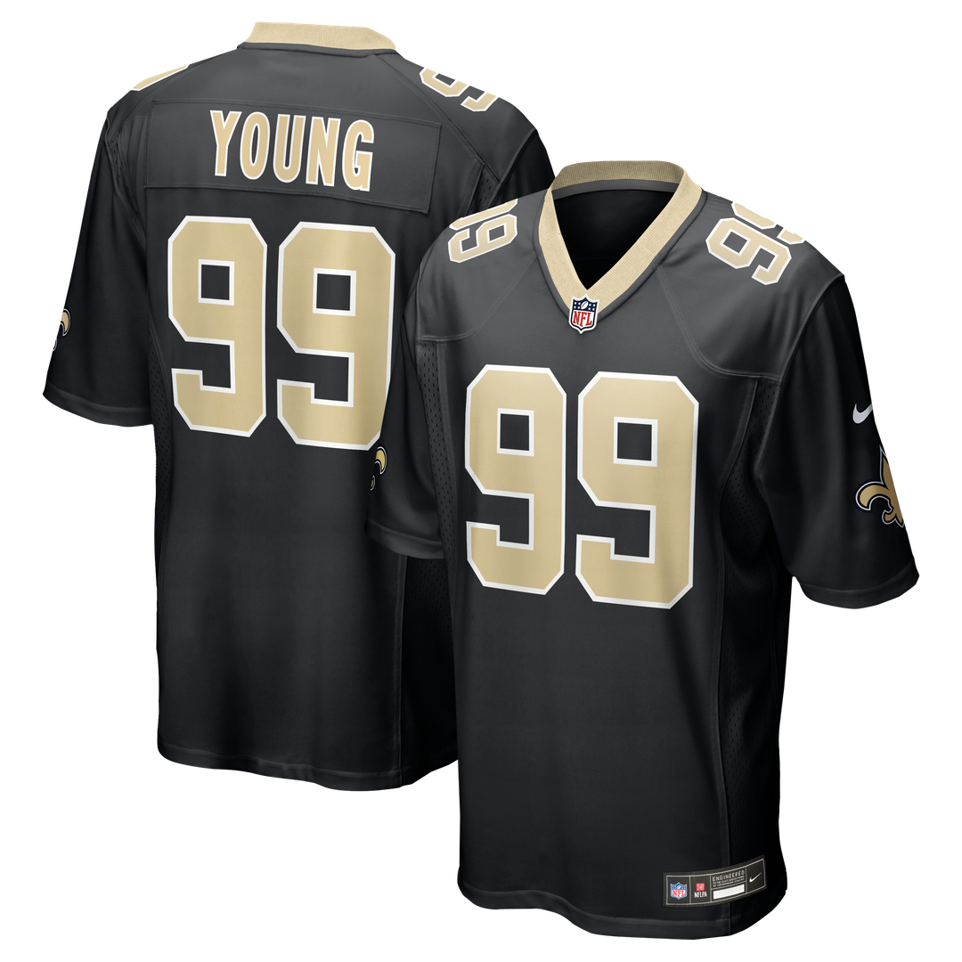 Chase Young New Orleans Saints Nike Black Game Jersey