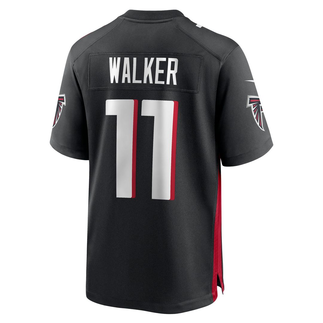 Jalon Walker Atlanta Falcons Nike Black Team Game Jersey