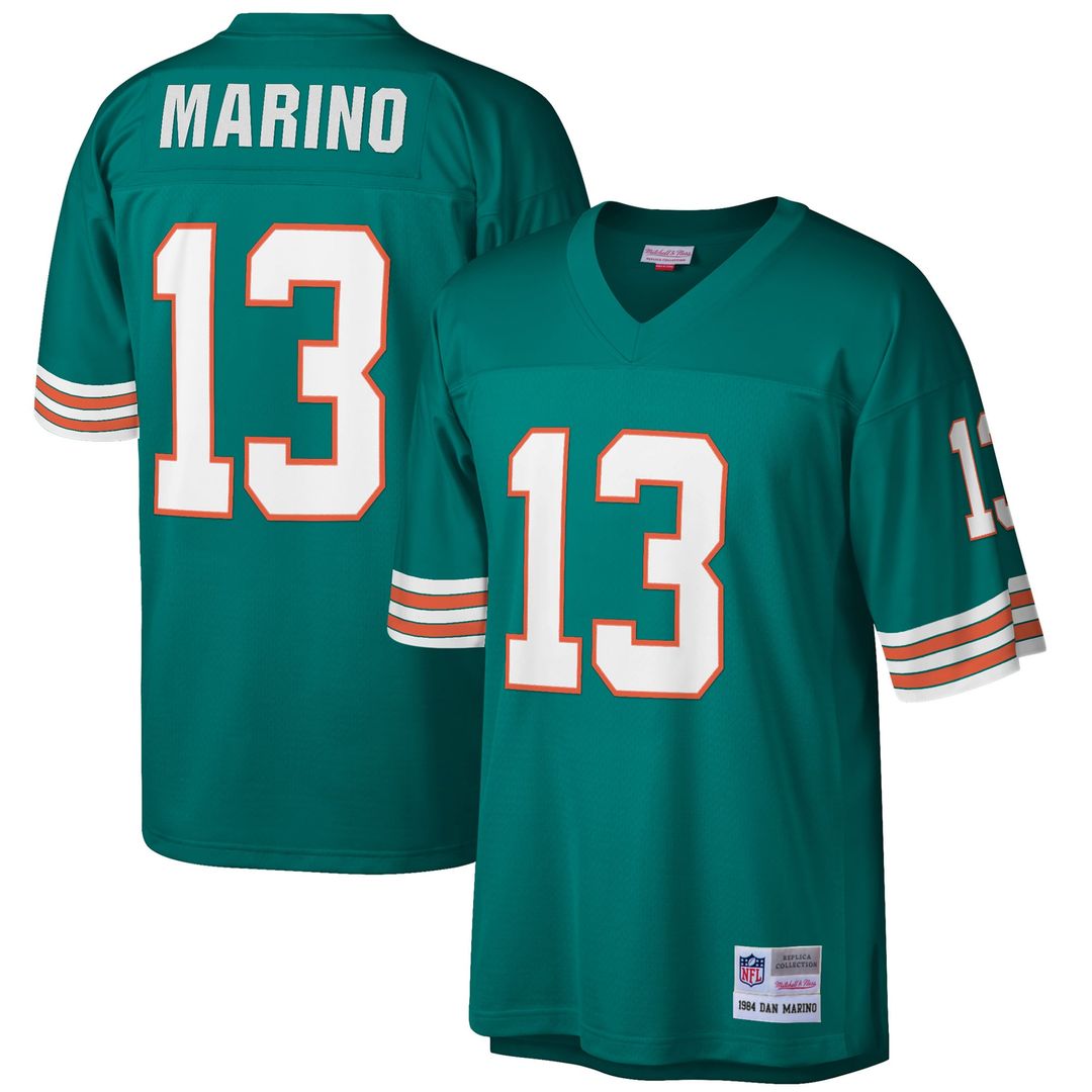 Dan Marino Miami Dolphins Mitchell & Ness White Big & Tall 1984 Retired Player Replica Jersey