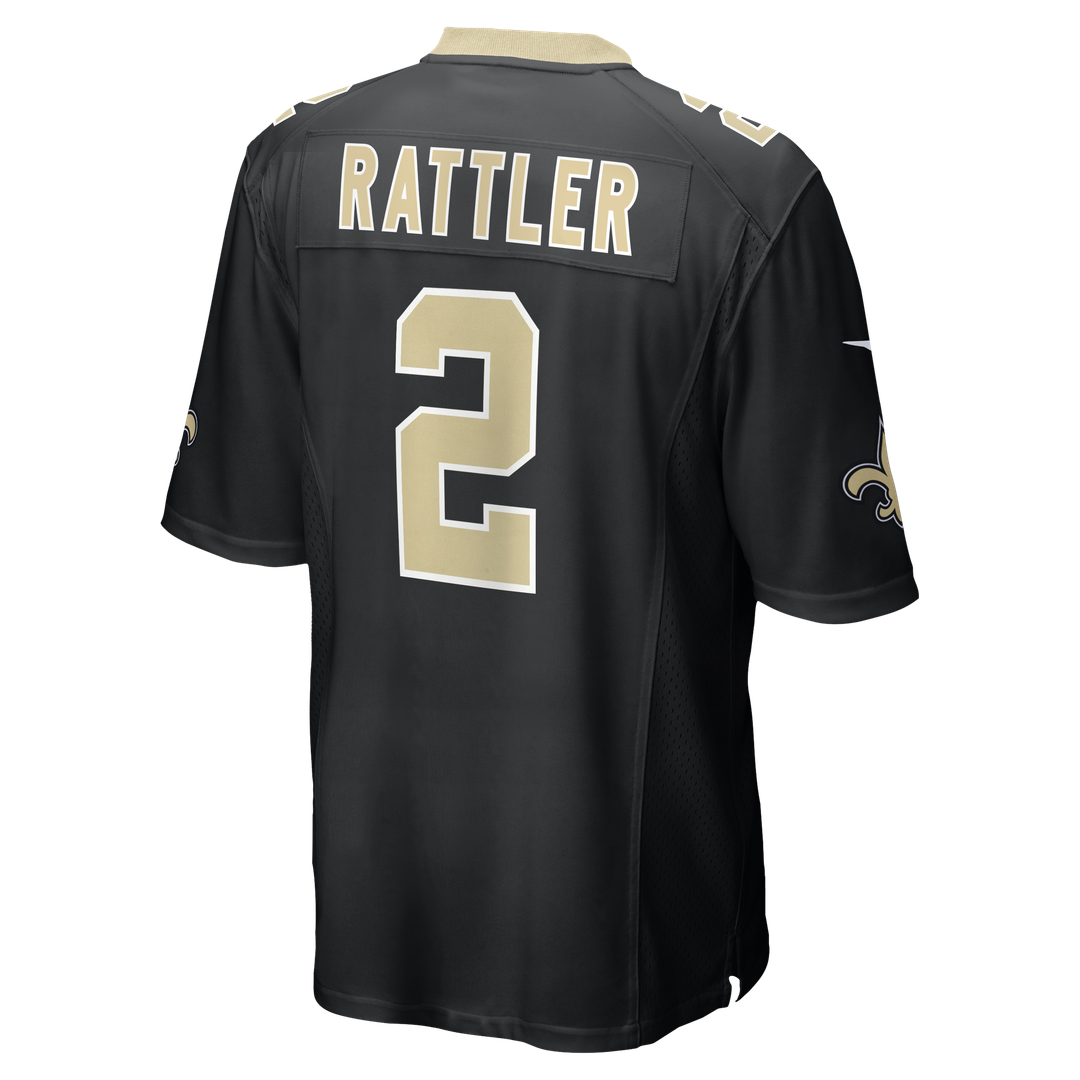 Spencer Rattler New Orleans Saints Nike Black Team Game Jersey