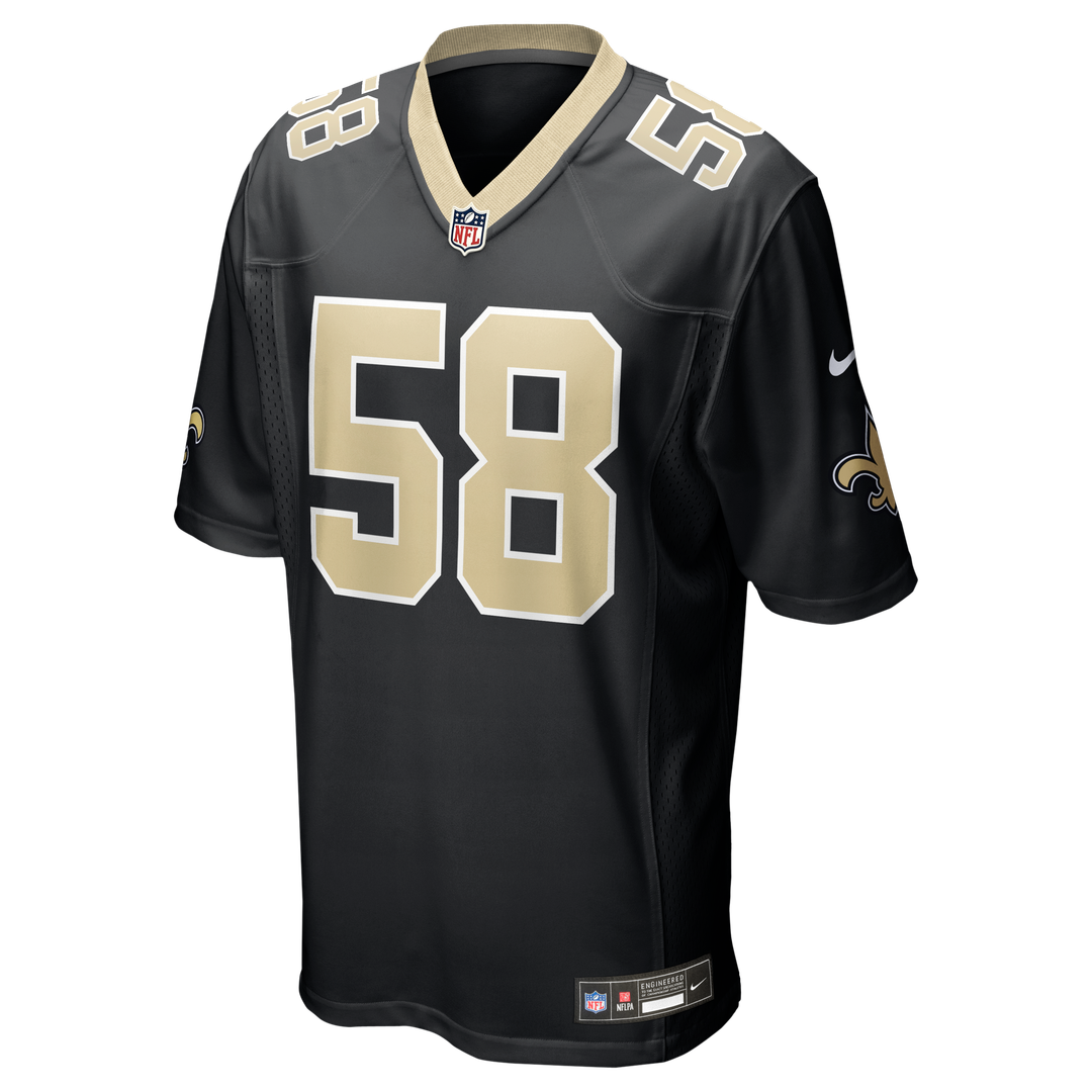 Chris Rumph II New Orleans Saints Nike Black Team Game Jersey