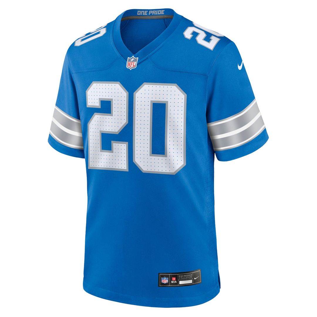 Barry Sanders Detroit Lions Nike Black 2nd Alternate Retired Player Game Jersey