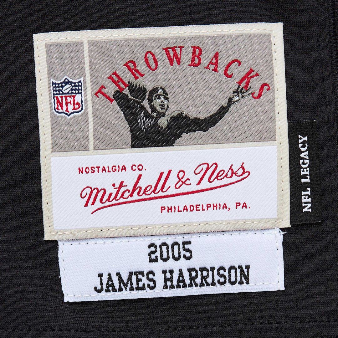 James Harrison Pittsburgh Steelers Mitchell & Ness Black Legacy Replica Jersey