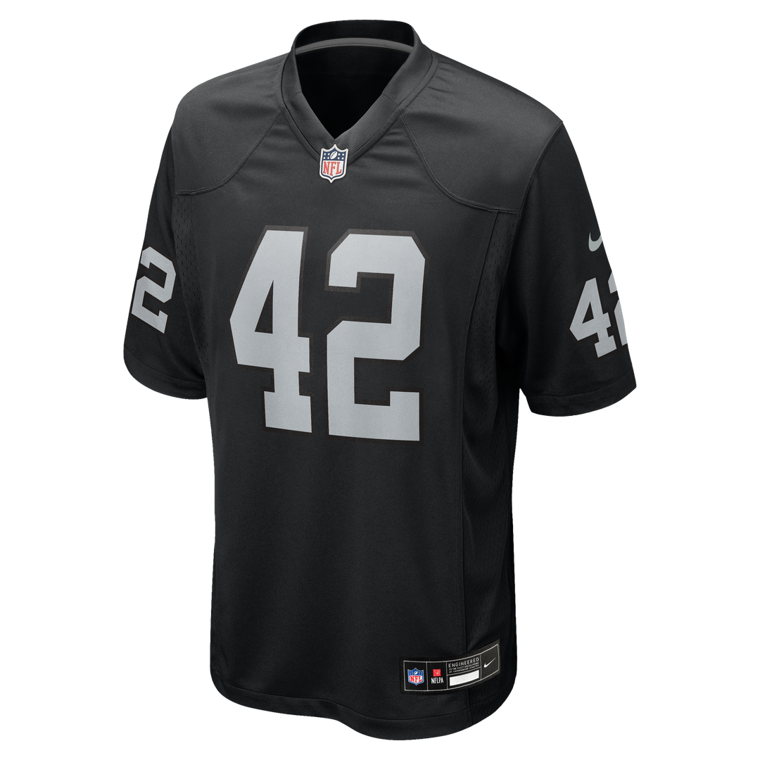 Ronnie Lott Las Vegas Raiders Nike Black Game Retired Player Jersey