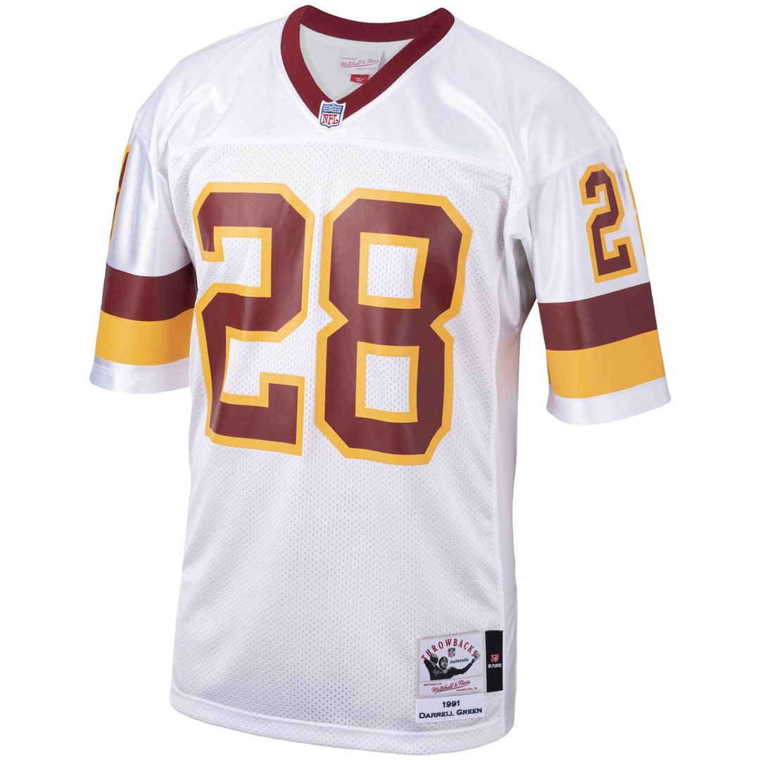 Darrell Green Washington Football Team 1991 Mitchell & Ness White Authentic Throwback Retired Player Jersey