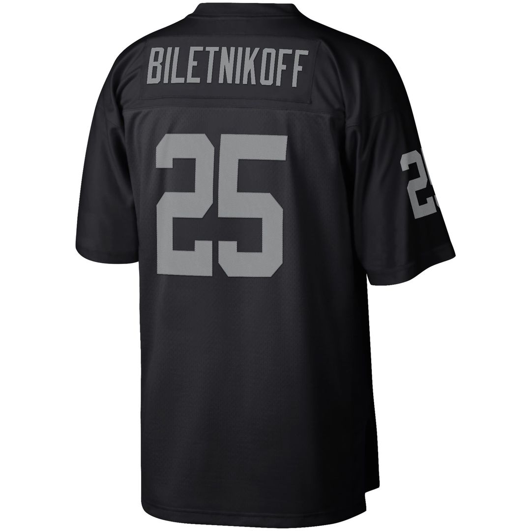 Fred Biletnikoff Las Vegas Raiders Mitchell & Ness Black Retired Player Legacy Replica Jersey