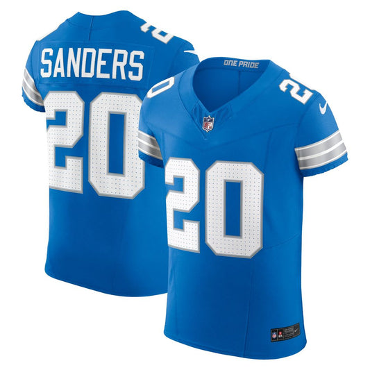 Barry Sanders Detroit Lions Nike Blue Team Vapor F.U.S.E. Elite Jersey