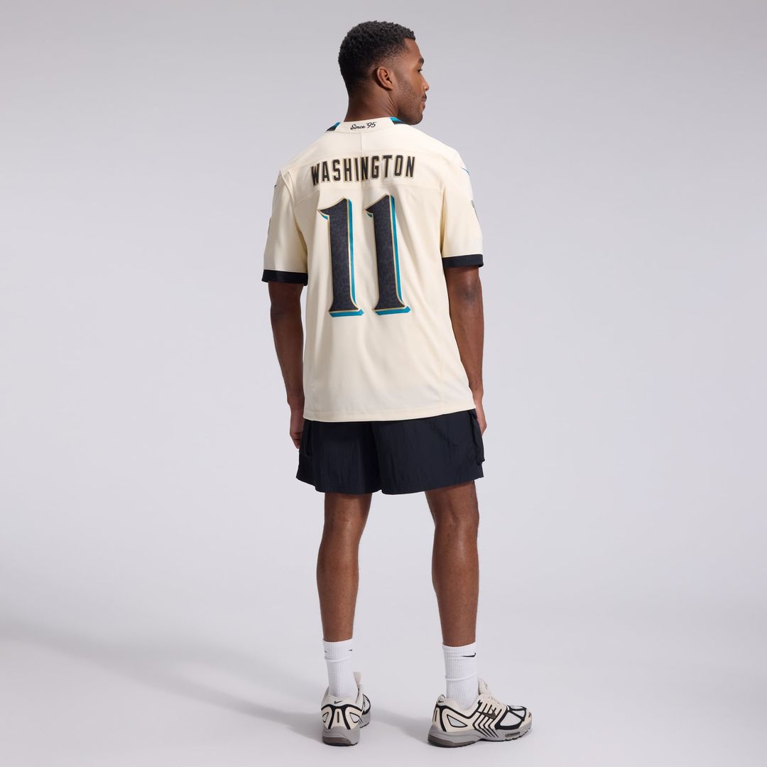 Parker Washington Jacksonville Jaguars Nike Natural 2026 Rivalries Collection Stitched Limited Jersey