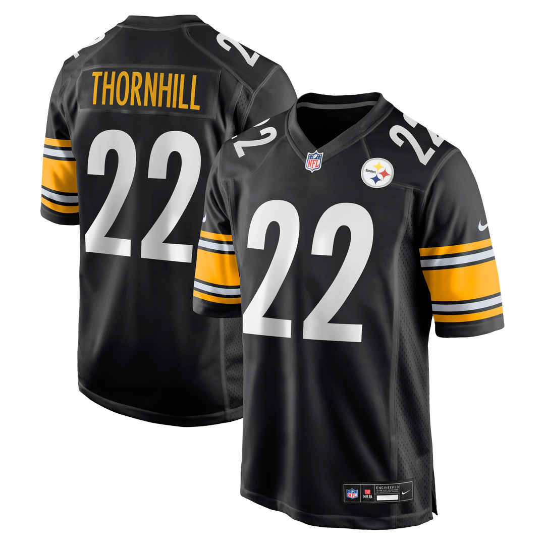 Juan Thornhill Pittsburgh Steelers Nike Black Team Game Jersey