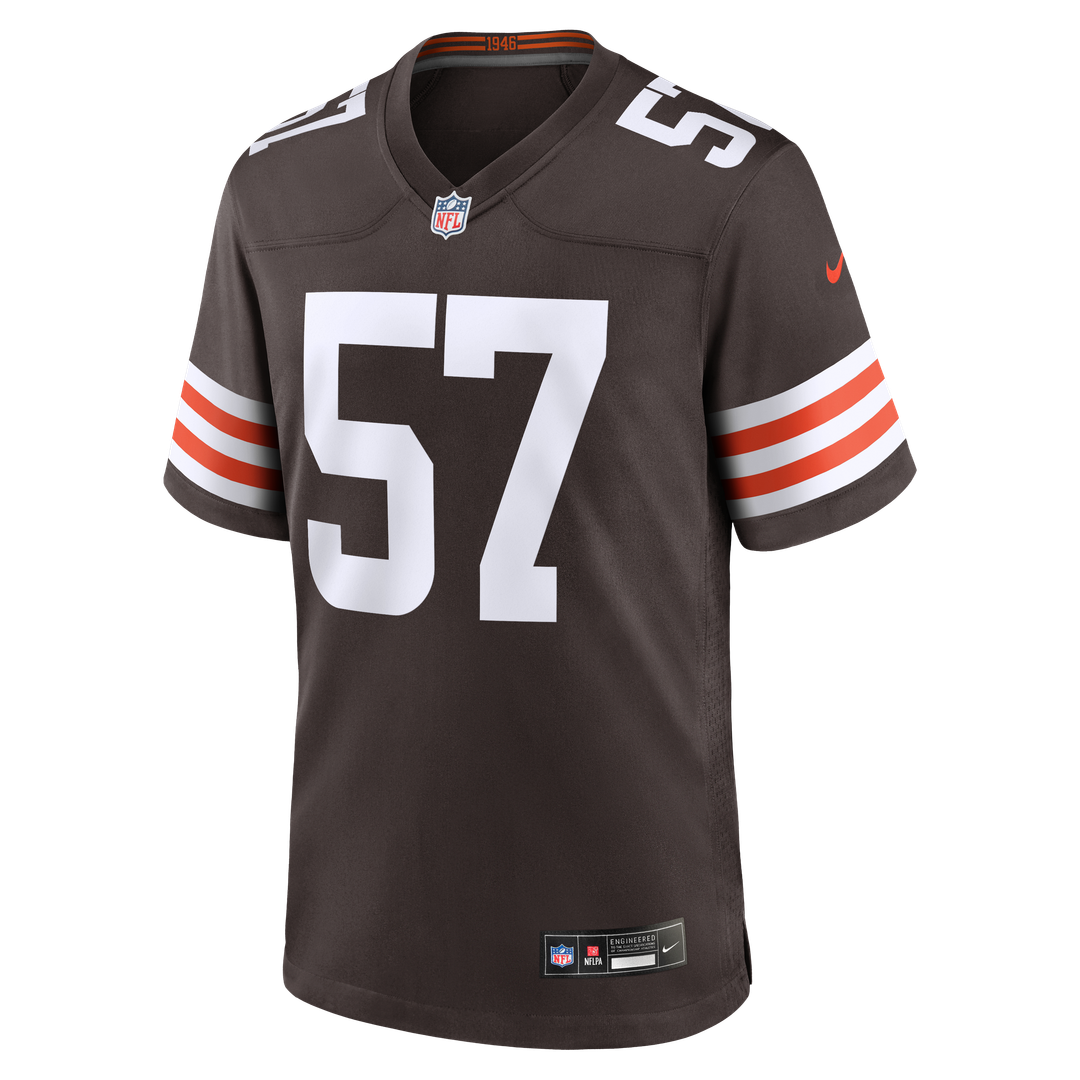 Isaiah McGuire Cleveland Browns Nike Brown Team Game Jersey