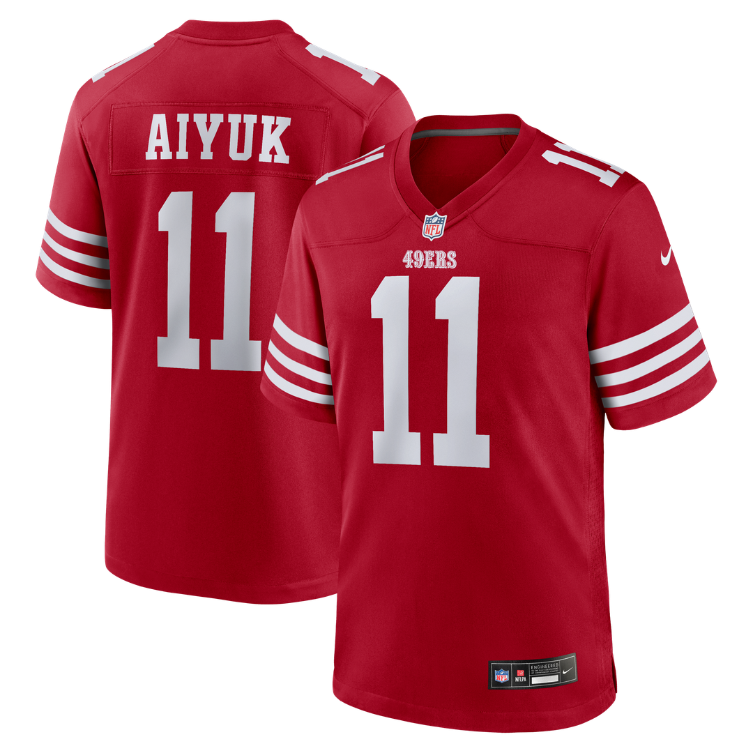 Brandon Aiyuk San Francisco 49ers Nike Scarlet Game Player Jersey