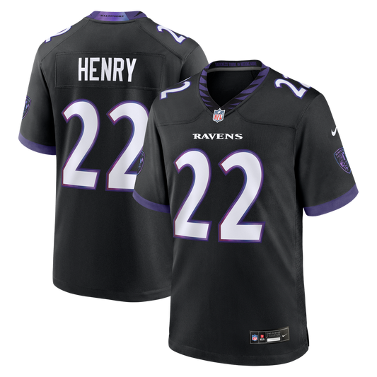 Derrick Henry Baltimore Ravens Nike Black Alternate Game Jersey