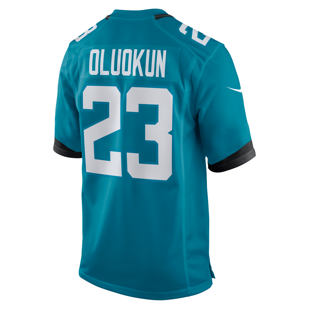 Foyesade Oluokun Jacksonville Jaguars Nike Teal Game Player Jersey