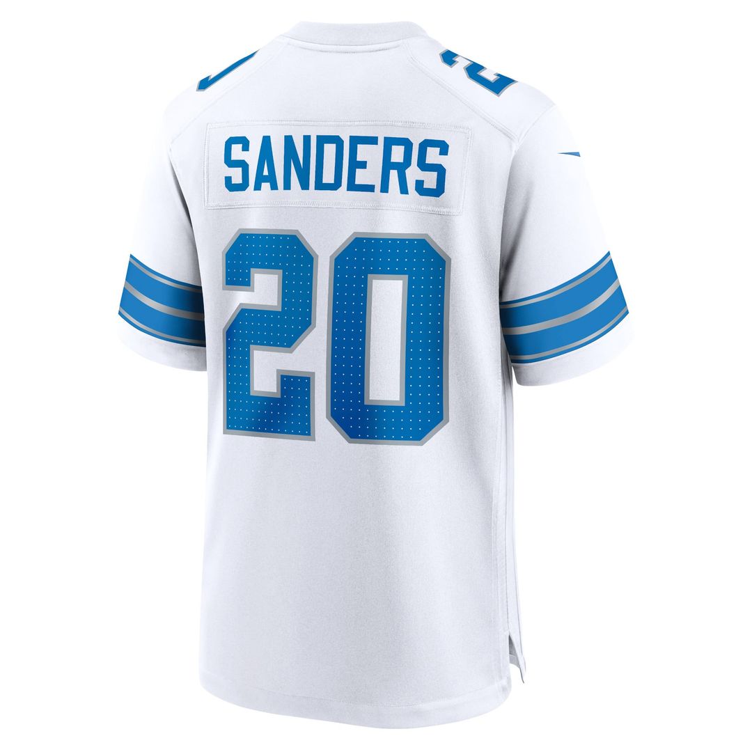 Barry Sanders Detroit Lions Nike Blue Retired Player Game Jersey