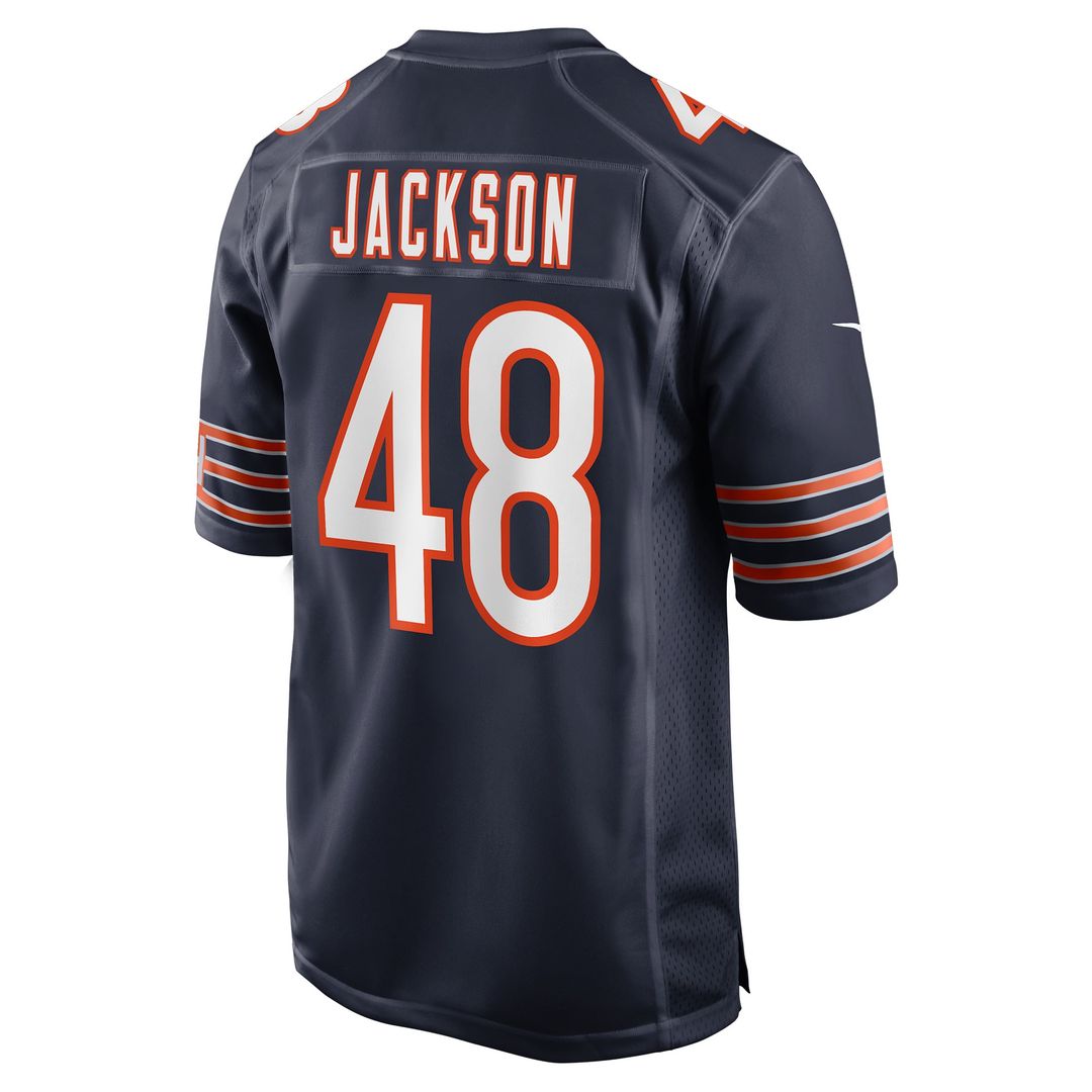 D'Marco Jackson Chicago Bears Nike Navy Team Game Jersey