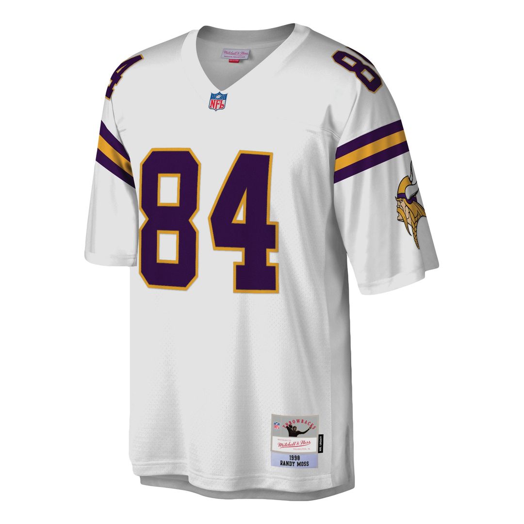Randy Moss Minnesota Vikings Mitchell & Ness White Legacy Replica Jersey