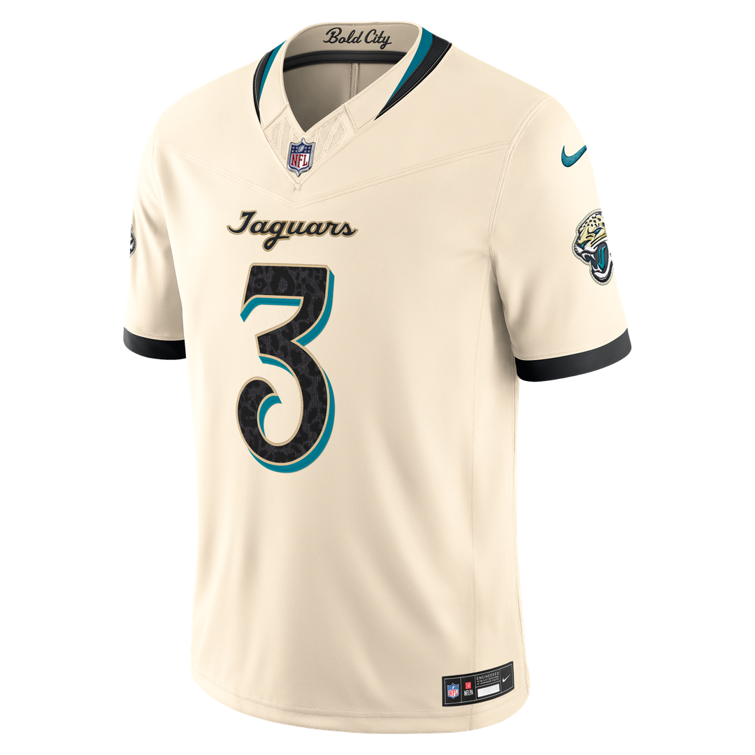 Jakobi Meyers Jacksonville Jaguars Nike Natural 2026 Rivalries Collection Stitched Limited Jersey