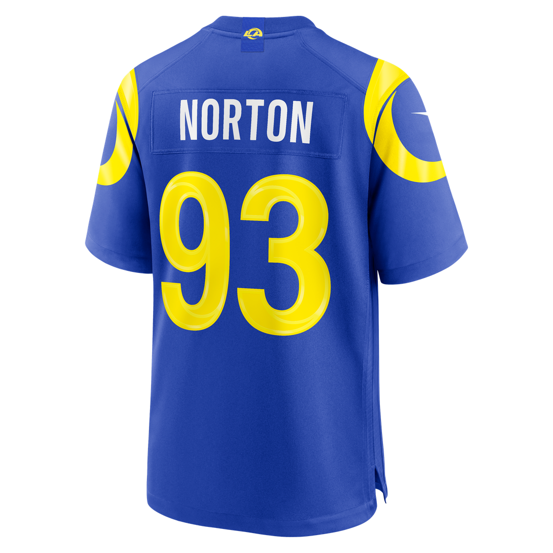 Bill Norton Los Angeles Rams Nike Royal Team Game Jersey