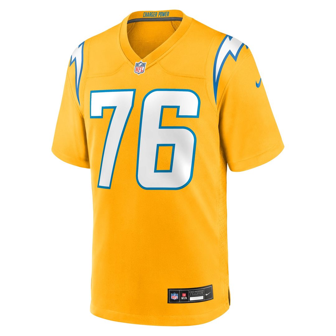 Joe Alt Los Angeles Chargers Nike Gold Alternate Charger Power Game Player Jersey