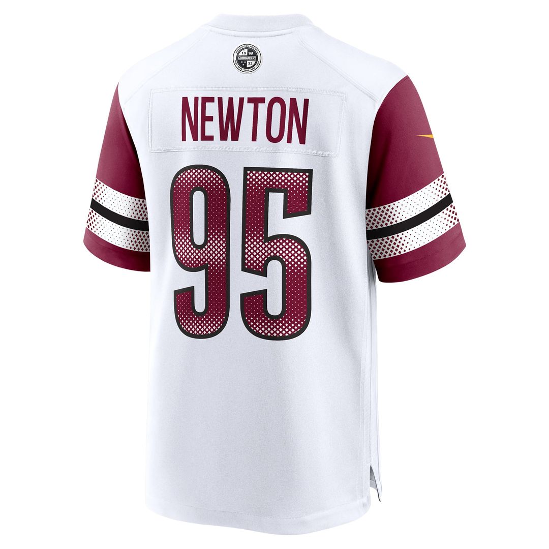 Jer'Zhan Newton Washington Commanders Nike White Game Jersey