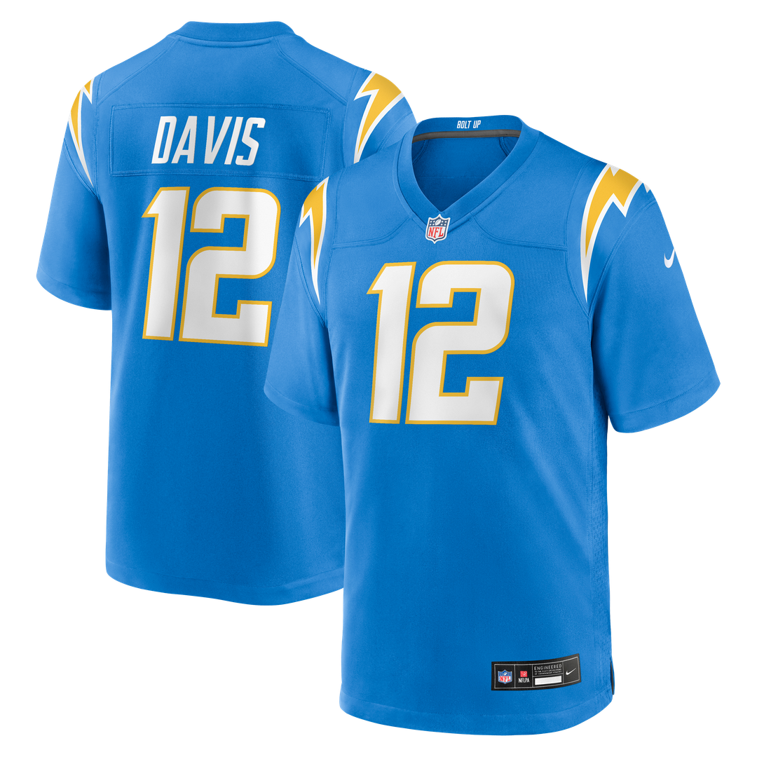 Derius Davis Los Angeles Chargers Nike Powder Blue Team Game Jersey