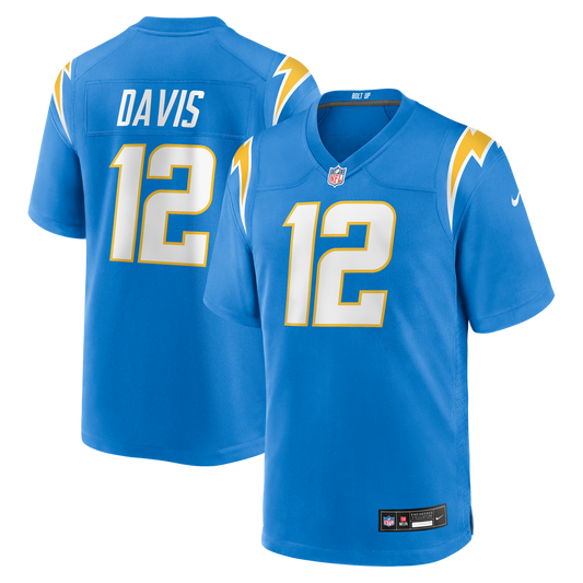 Derius Davis Los Angeles Chargers Nike Powder Blue Team Game Jersey