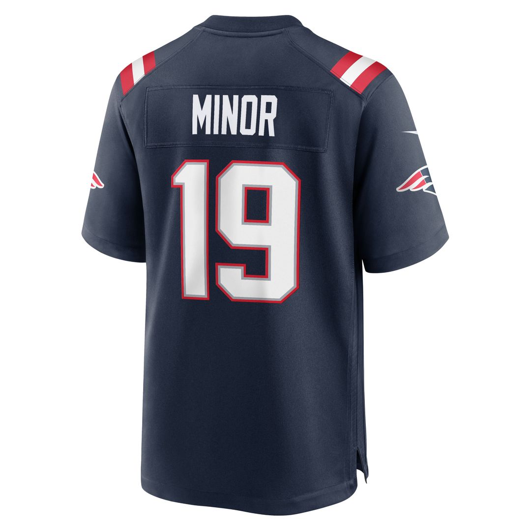 Kobee Minor New England Patriots Nike Navy Team Game Jersey