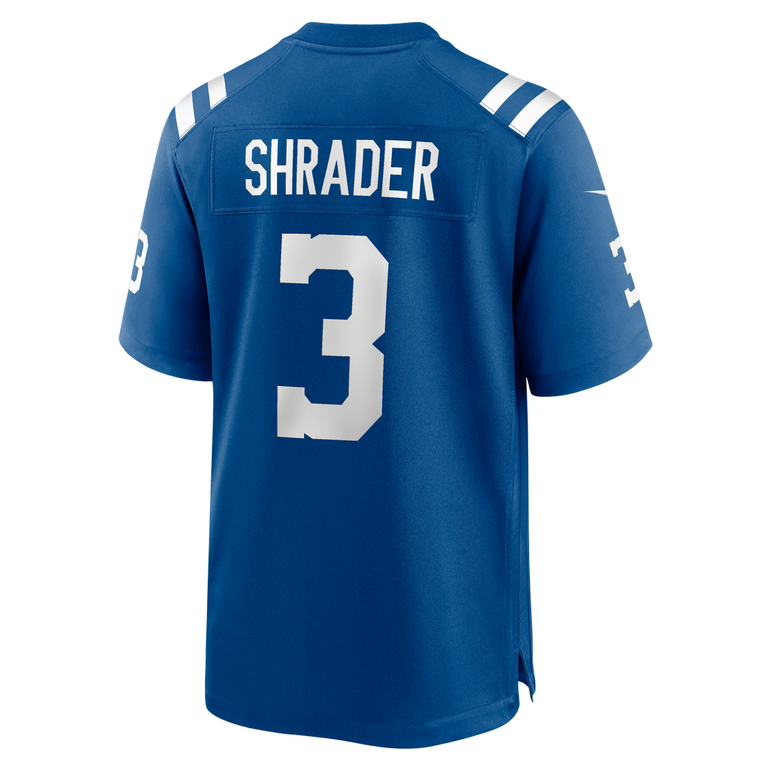 Spencer Shrader Indianapolis Colts Nike Royal Team Game Jersey