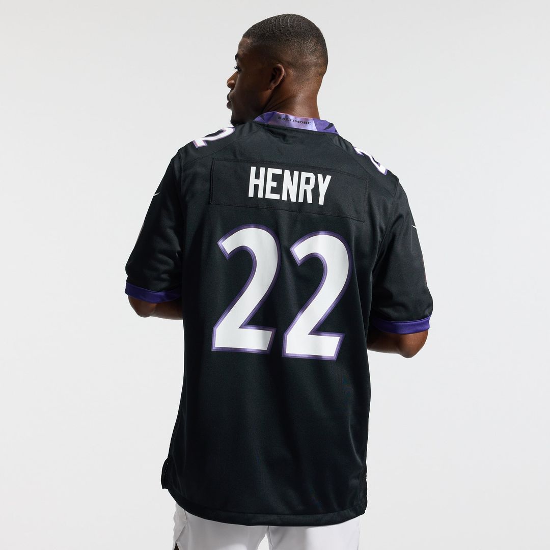 Derrick Henry Baltimore Ravens Nike Black Alternate Game Jersey