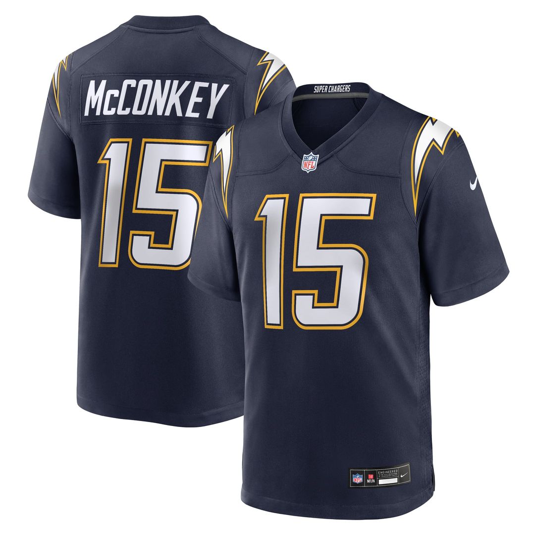 Ladd McConkey Los Angeles Chargers Nike Navy Alternate Super Chargers Game Player Jersey