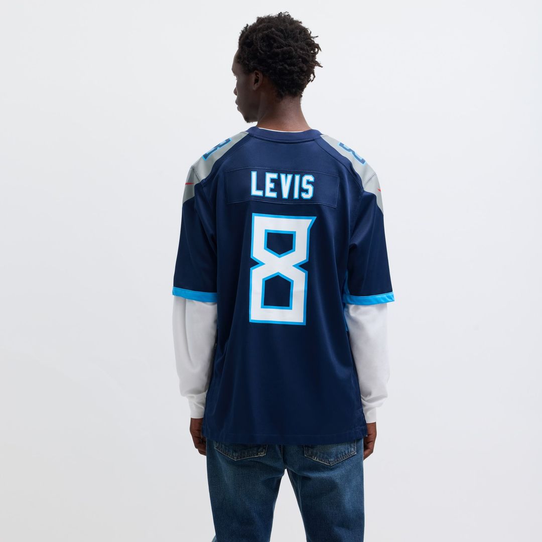 Will Levis Tennessee Titans Nike Navy Game Jersey