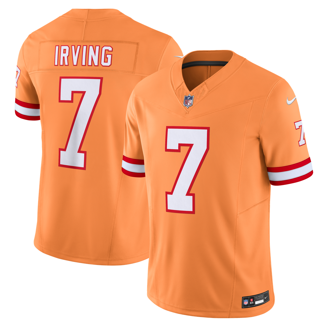 Bucky Irving Tampa Bay Buccaneers Nike Orange Alternate 2 Throwback Vapor F.U.S.E. Limited Jersey