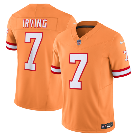 Bucky Irving Tampa Bay Buccaneers Nike Orange Alternate 2 Throwback Vapor F.U.S.E. Limited Jersey