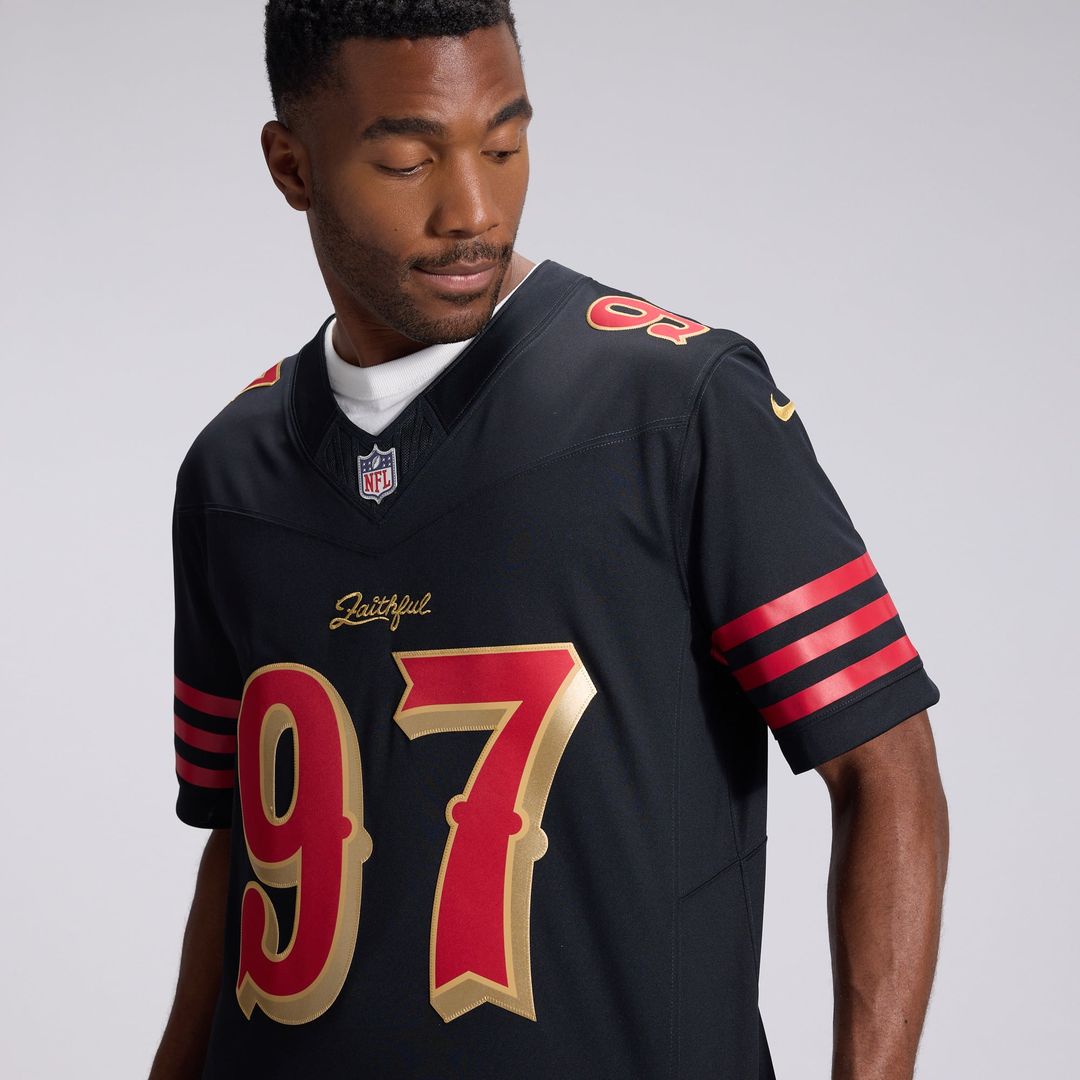 Nick Bosa San Francisco 49ers Nike Black Rivalries Collection Stitched Limited Jersey