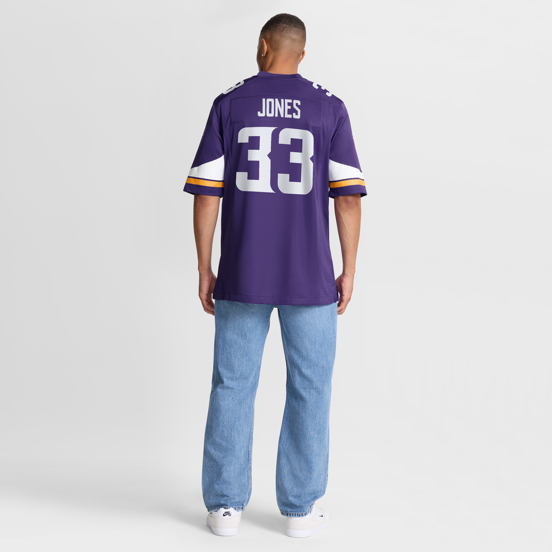 Aaron Jones Minnesota Vikings Nike Purple Game Player Jersey