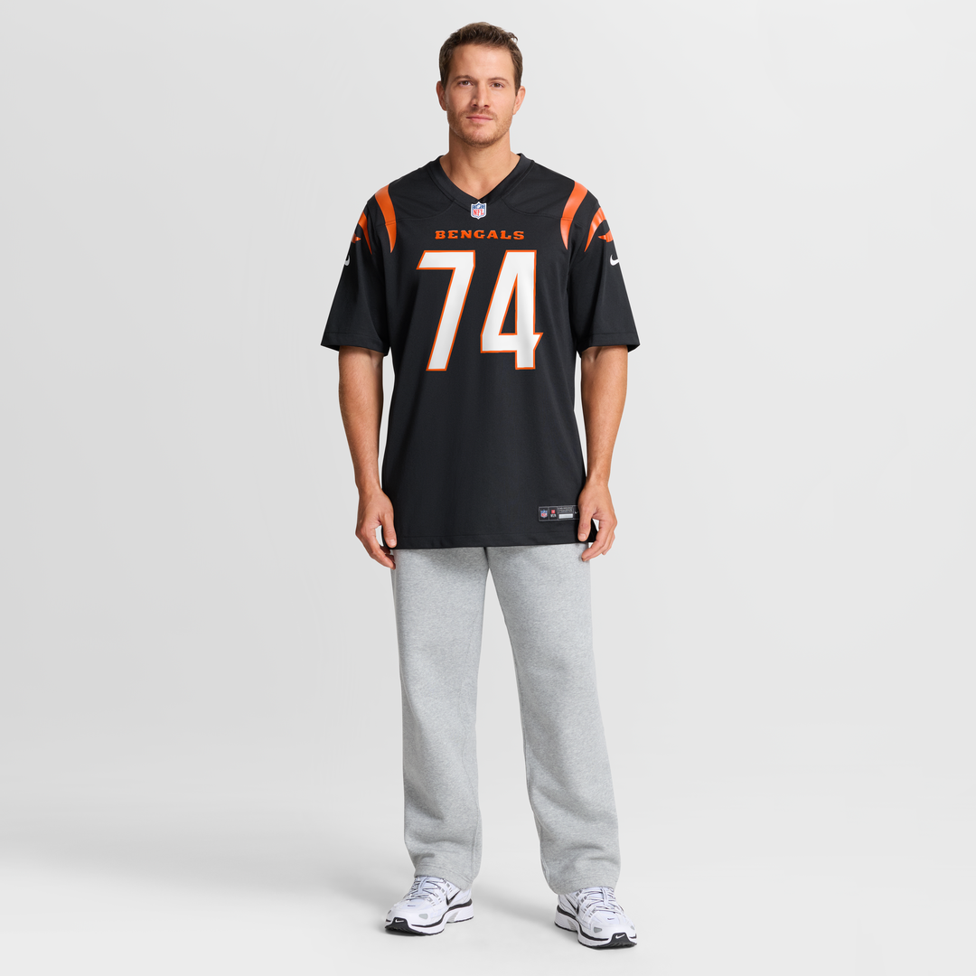 Jalen Rivers Cincinnati Bengals Nike Black Team Game Jersey