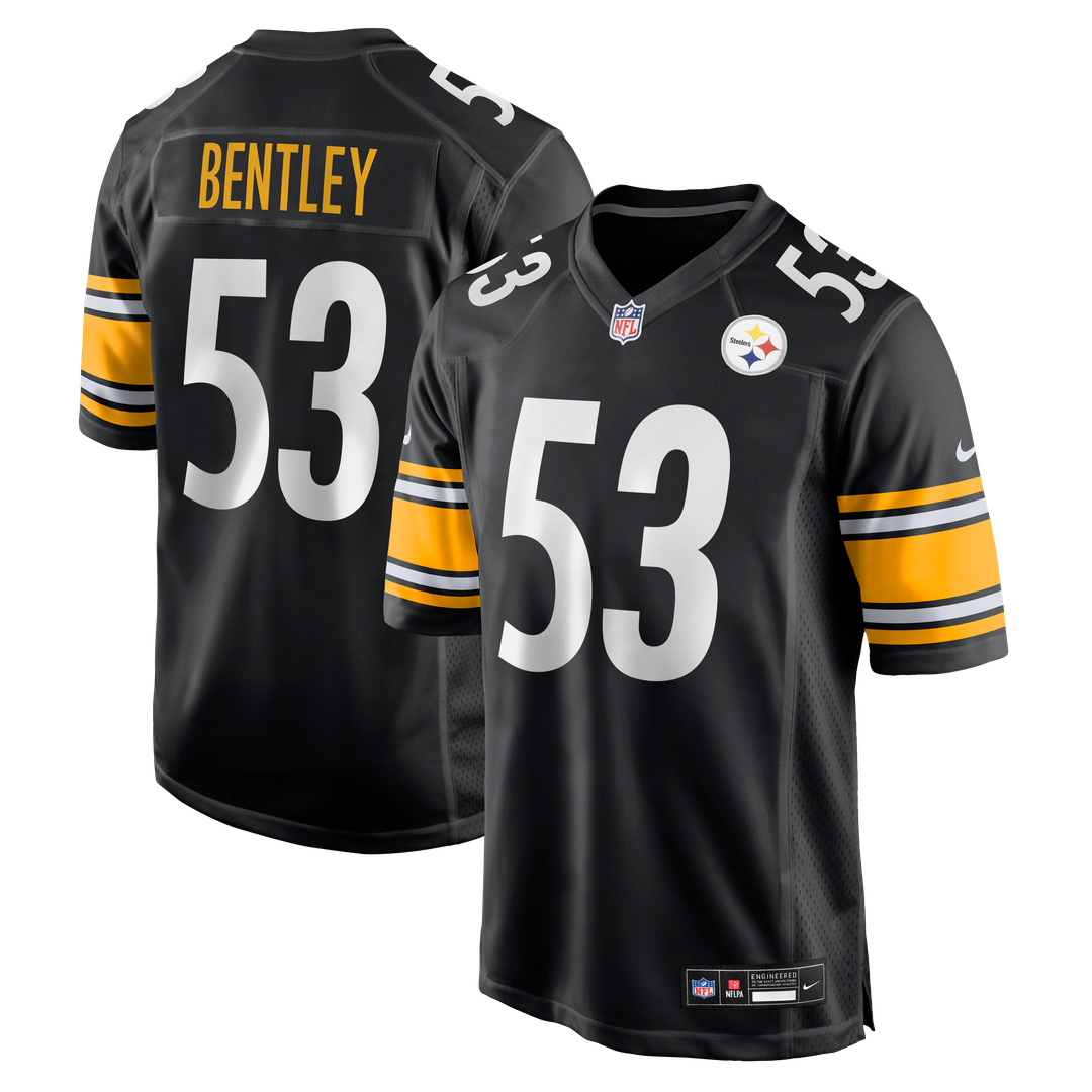 JaWhaun Bentley Pittsburgh Steelers Nike Black Team Game Jersey
