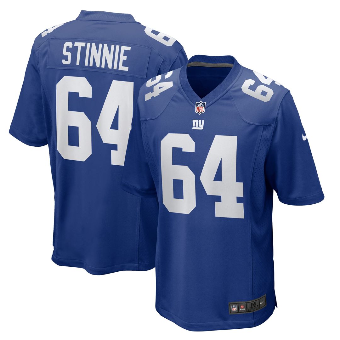 Aaron Stinnie New York Giants Nike Royal Team Game Jersey