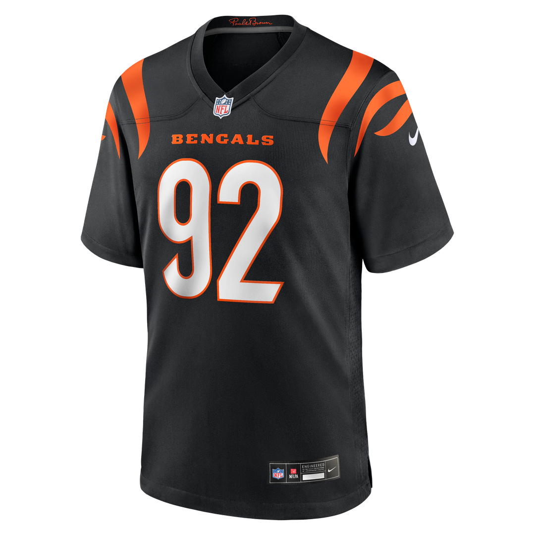 B.J. Hill Cincinnati Bengals Nike Black Game Jersey
