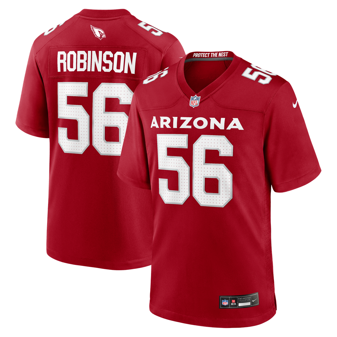 Darius Robinson Arizona Cardinals Nike Cardinal Team Game Jersey