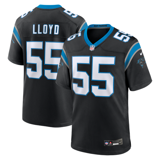 Devin Lloyd Carolina Panthers Nike Black Team Game Jersey