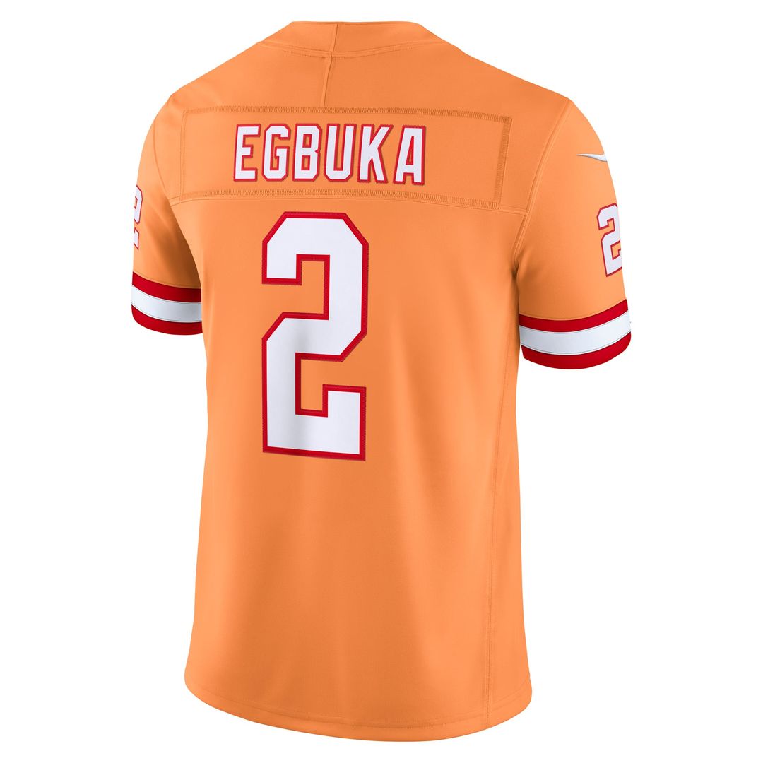 Emeka Egbuka Tampa Bay Buccaneers Nike Creamsicle Alternate Vapor F.U.S.E. Stitched Limited Jersey