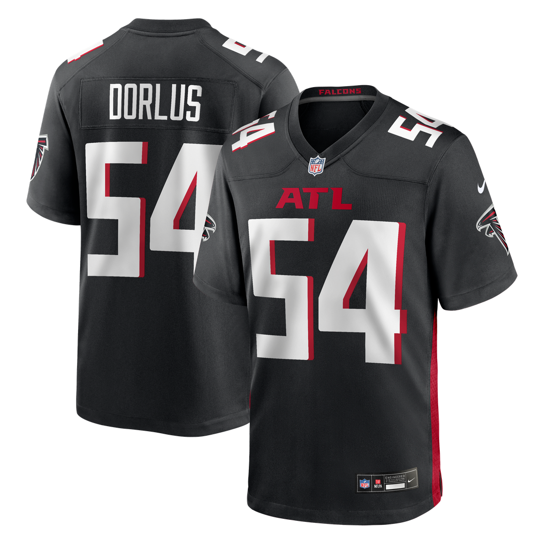 Brandon Dorlus Atlanta Falcons Nike Black Team Game Jersey
