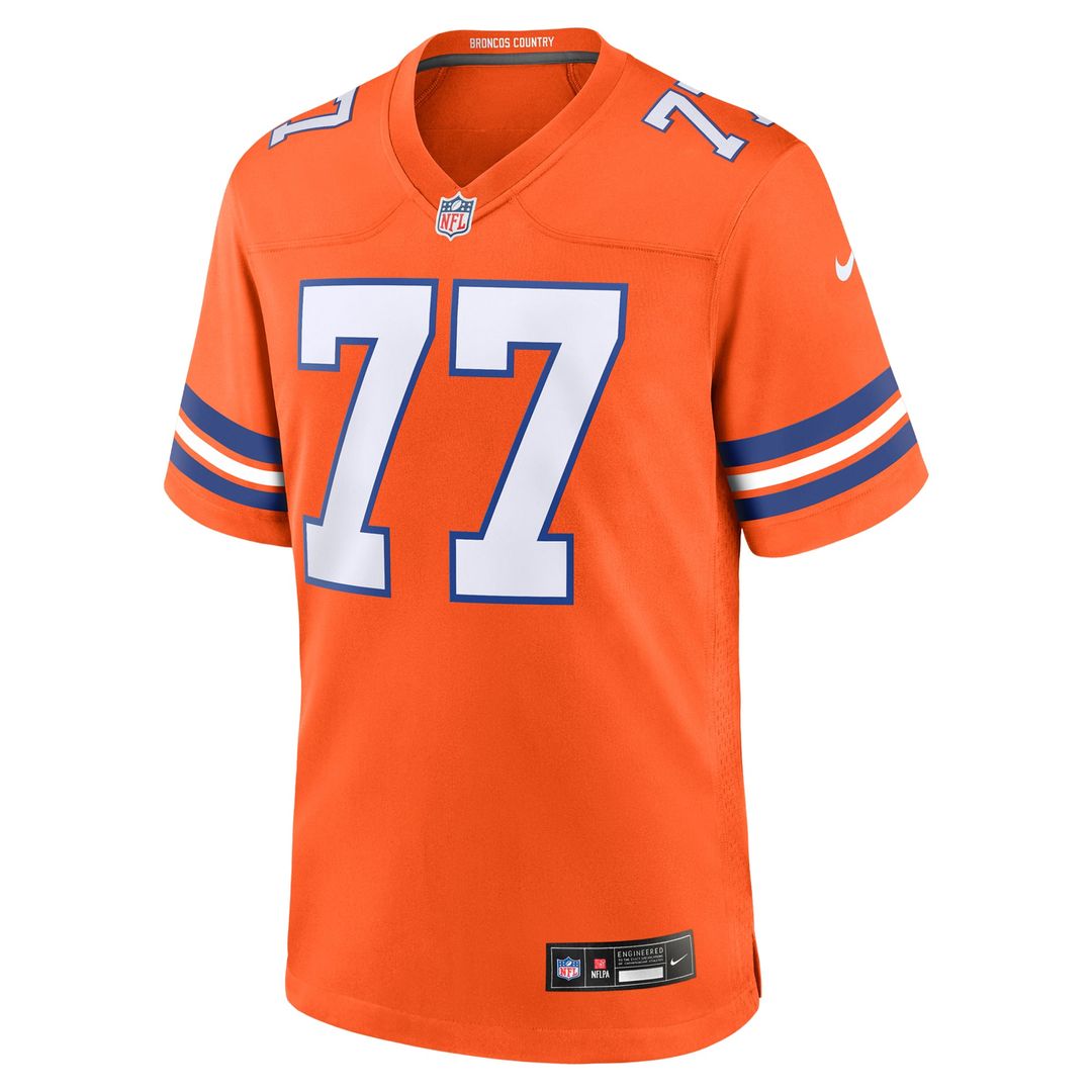 Quinn Meinerz Denver Broncos Nike Orange Alternate Game Jersey