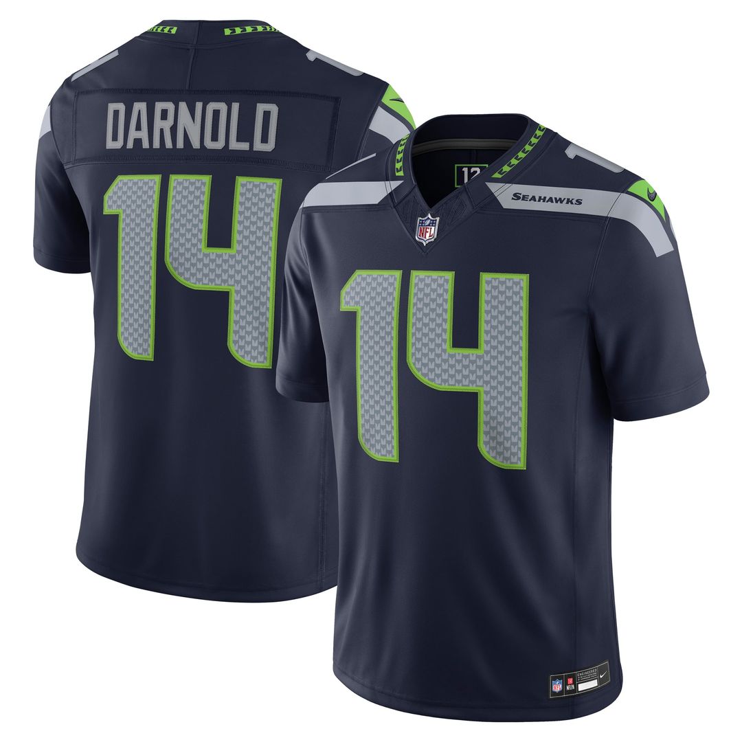 Sam Darnold Seattle Seahawks Nike College Navy Team Vapor F.U.S.E. Stitched Limited Jersey