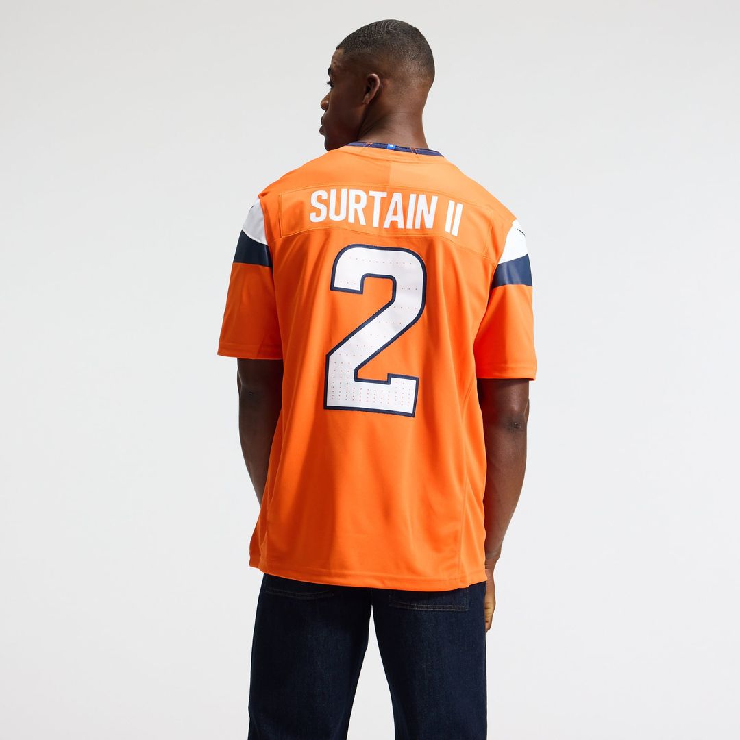 Pat Surtain II Denver Broncos Nike Navy Alternate Vapor F.U.S.E. Stitched Limited Jersey