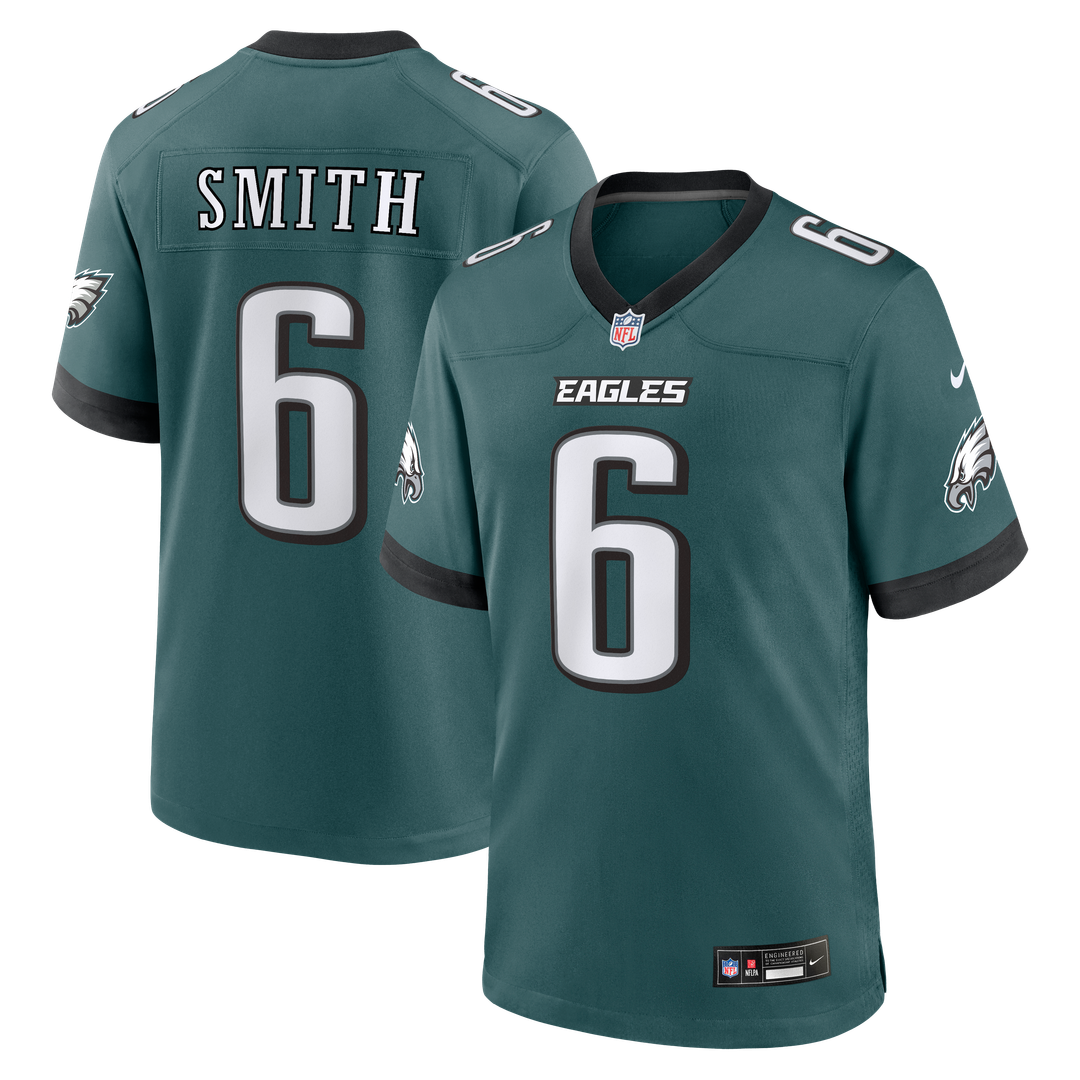 DeVonta Smith Philadelphia Eagles Nike Midnight Green Team Game Jersey